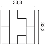 Декоративная панель Orac W103 (33.3x33.3x2.5 см) в Нижнем Тагиле
