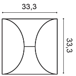 Декоративная панель Orac W107 (33.3x33.3x2.9 см) в Нижнем Тагиле