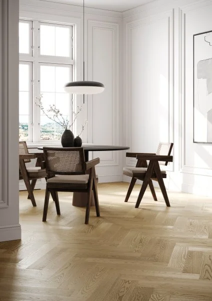 Паркетная доска Quartz Parquet Английская Ёлка Дуб Шампань 33-414 в Нижнем Тагиле