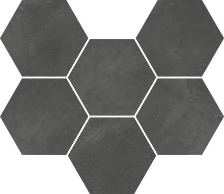 Керамогранит Italon Континуум Петрол Мозаика Гексагон (Натуральная 25х29) в Нижнем Тагиле