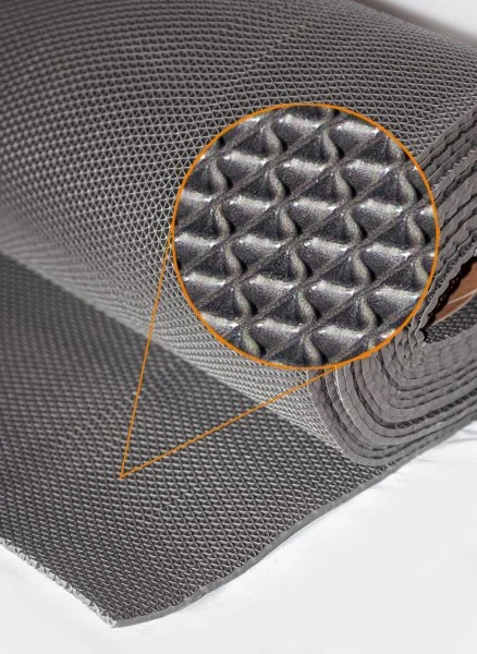 Грязезащитное рулонное покрытие ЗигЗаг Серый 5 мм (1,2 м) Китай в Нижнем Тагиле