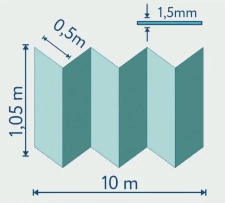 Подложка Солид 1,5мм гармошка для LVT (10.5м2) в Нижнем Тагиле