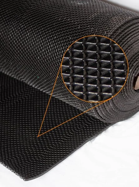 Грязезащитное рулонное покрытие ЗигЗаг Черный 5 мм (0,9 м) Китай в Нижнем Тагиле