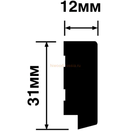 Финишный молдинг LF124B GR3 левый декорированный (31х12х2700мм) в Нижнем Тагиле