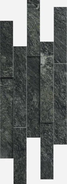 Керамогранит Italon Скайфолл Неро Брик 3D (Патинированная, 28х78) в Нижнем Тагиле