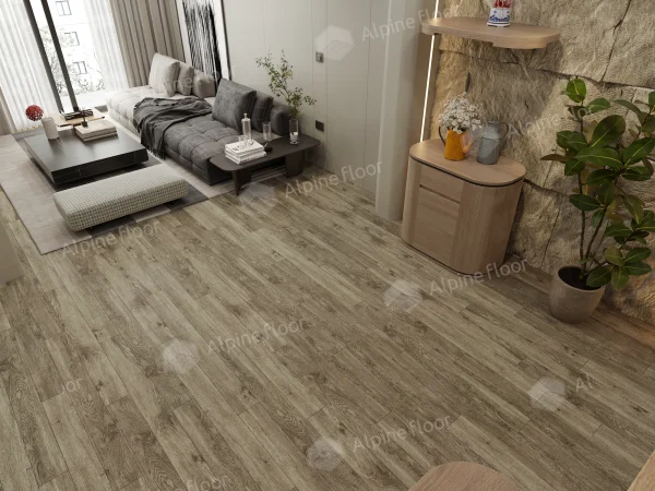 Каменно-полимерная плитка Alpine Floor Grand Sequoia Village Венге Грей ECO 11-807 4мм, 43 класс в Нижнем Тагиле