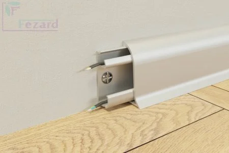 Алюминиевый плинтус Fezard Серебро 43х22х2,5м в Нижнем Тагиле