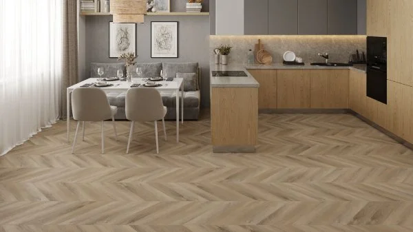 Кварц-виниловая плитка Alpine Floor Chevron Дуб Синистра ECO 20-6 (2,5 мм. 43 класс) в Нижнем Тагиле