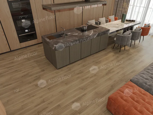Каменно-полимерная плитка Alpine Floor Grand Sequoia Village Вайпуа ECO 11-1907 4мм, 43 класс в Нижнем Тагиле
