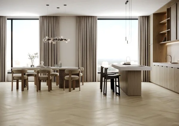 Паркетная доска Quartz Parquet Английская Ёлка Дуб Испанский 33-404 в Нижнем Тагиле