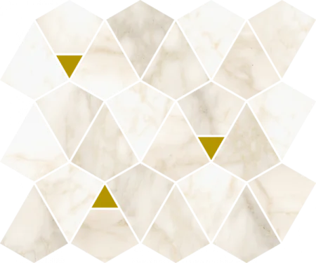 Керамогранит Italon Этернум Каррара Мозаика Вертекс 25.8х30 (Натуральная) в Нижнем Тагиле