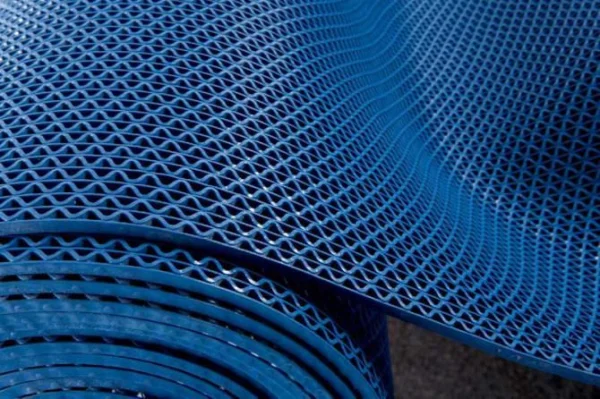 Грязезащитное рулонное покрытие ЗигЗаг Синий 4,5 мм (1,2 м) Китай в Нижнем Тагиле