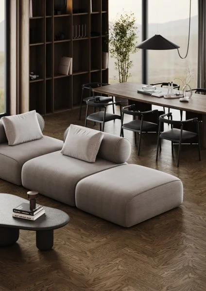 Паркетная доска Quartz Parquet Штучный паркет Дуб Брауни 44-413 в Нижнем Тагиле