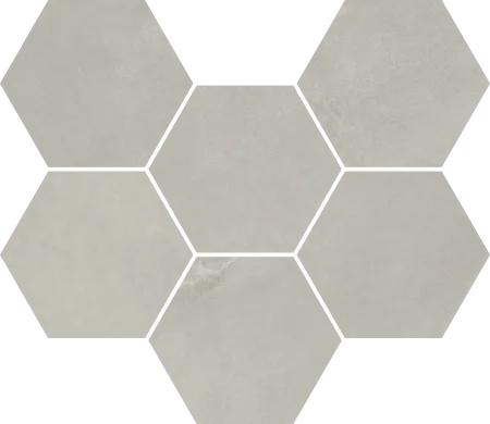 Керамогранит Italon Континуум Сильвер Мозаика Гексагон (Натуральная 25х29) в Нижнем Тагиле