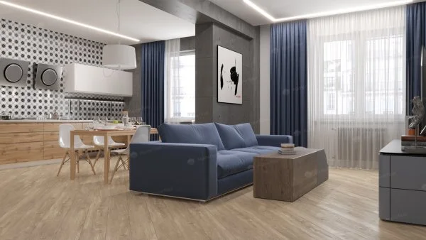 Каменно-полимерная плитка Alpine Floor Sequoia Секвойя Коньячная ECO 6-2, 4мм 43 класс в Нижнем Тагиле