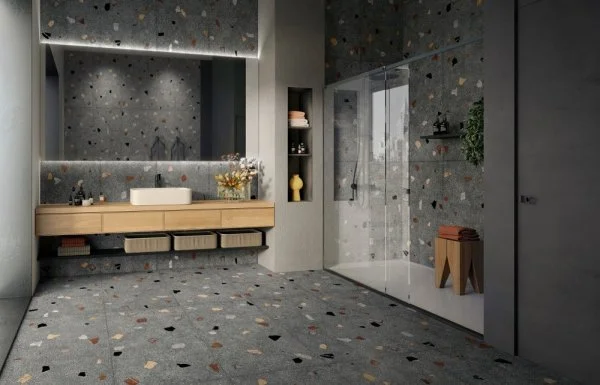 Керамогранит Coliseum Палладио Блэк 60х120 (Натуральный и Реттифицированный) в Нижнем Тагиле