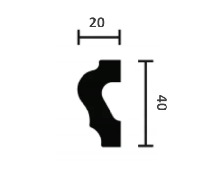 Молдинг NMC Wallstyl WL2 (40х20х2000 мм) в Нижнем Тагиле