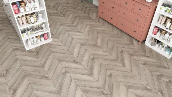 Кварц-виниловая плитка Alpine Floor Chevron Дуб Исида ECO 20-8 (2,5 мм. 43 класс) в Нижнем Тагиле