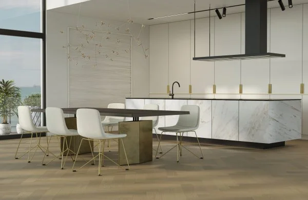 Паркетная доска Quartz Parquet Английская Ёлка Дуб Шампань 33-414 в Нижнем Тагиле