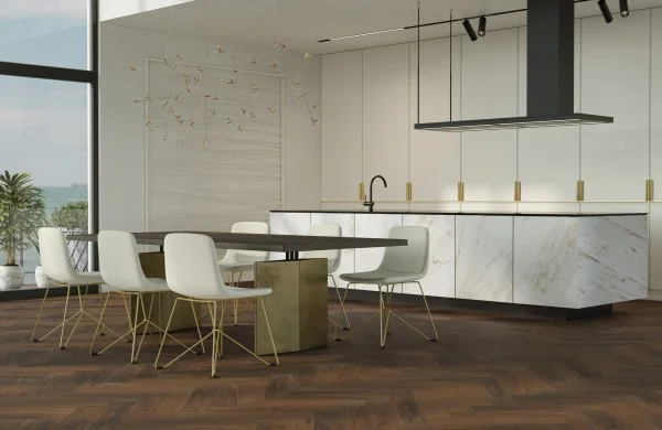 Паркетная доска Quartz Parquet Английская Ёлка Орех Американский 33-400-29 в Нижнем Тагиле