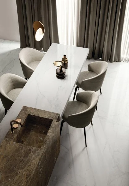 Керамогранит Italon Шарм Делюкс Бьянко Микеланджело 60х120 (Паттинированная и реттифицированная) в Нижнем Тагиле