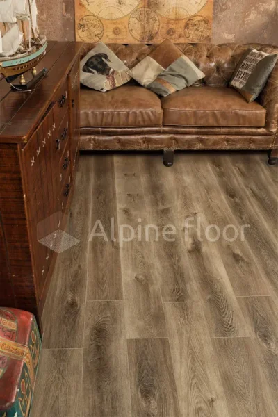 Кварц-виниловая плитка Alpine Floor Premium XL Дуб Коричневый ЕСО 7-9, 8 мм. 43 класс в Нижнем Тагиле