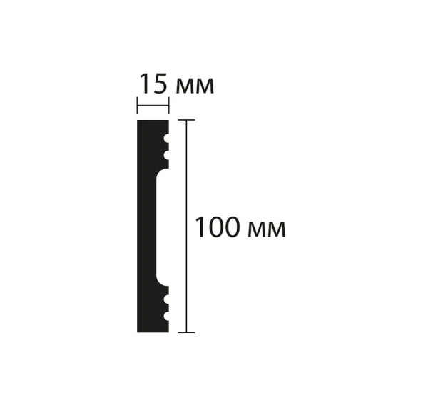 Плинтус NMC Wallstyl FD10 (100х15х2000 мм) в Нижнем Тагиле