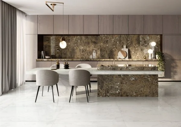 Керамогранит Italon Шарм Делюкс Бьянко Микеланджело 60х120 (Паттинированная и реттифицированная) в Нижнем Тагиле