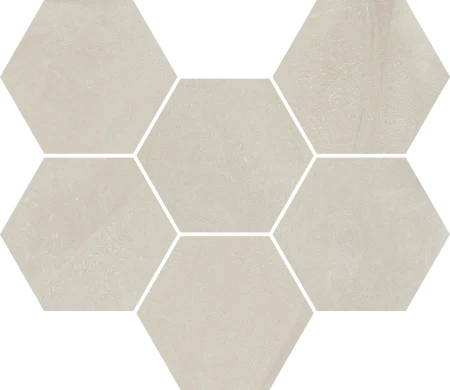 Керамогранит Italon Континуум Пьюр Мозаика Гексагон (Натуральная 25х29) в Нижнем Тагиле