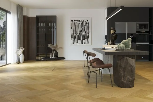 Паркетная доска Quartz Parquet Английская Ёлка Дуб Медовый Раф 33-463 в Нижнем Тагиле