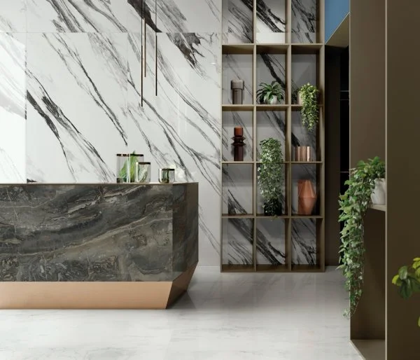 Керамогранит Italon Шарм Делюкс Бьянко Микеланджело 80х160 (Люкс и реттифицированная) в Нижнем Тагиле