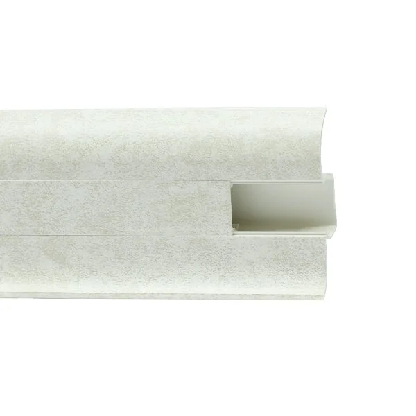 Пластиковый плинтус Royce №860 Белый Кварц (58х22х2200мм) в Нижнем Тагиле