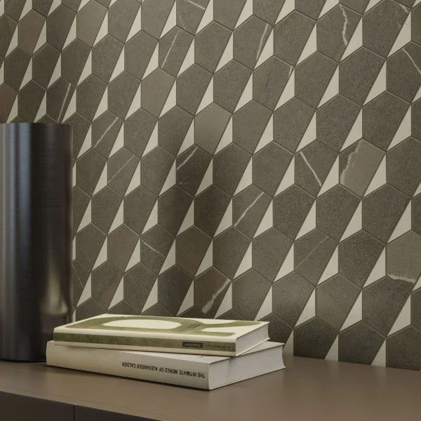 Керамогранит Italon Метрополис Мозаика Гексакон Ворм 25.4x31 (Натуральная) в Нижнем Тагиле