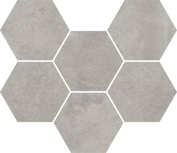 Керамогранит Coliseum Экспо Грэй Мозаика Гексагон (Натуральная, 25х29) в Нижнем Тагиле