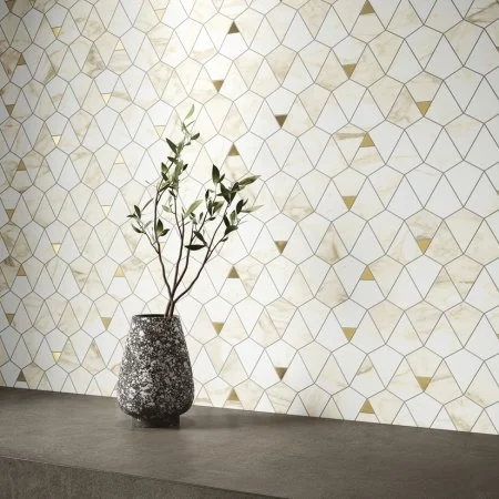 Керамогранит Italon Этернум Каррара Мозаика Вертекс 25.8х30 (Натуральная) в Нижнем Тагиле