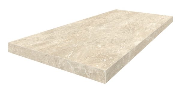 Керамогранит Coliseum Да Винчи Беж Ступень угловая левая (Натуральный, 33х60) в #REGION_NAME_DECLINE_PP#